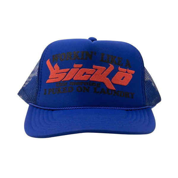 Sicko Laundry Trucker Hat Blue