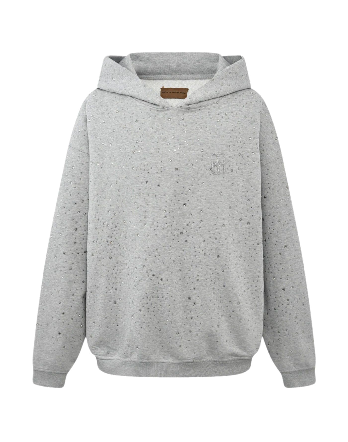BIRTH OF ROYAL CHILD 20K Swarovski Diamond Hoodie Grey