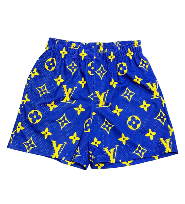 Bravest Studios Mesh Shorts Blue Yellow