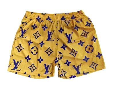 Bravest Studios Mesh Shorts Yellow Blue