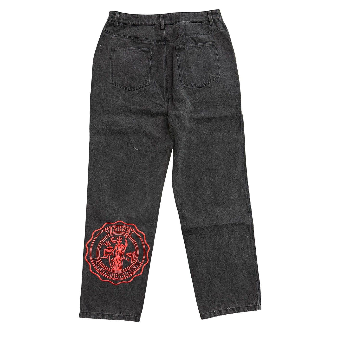 Vale Forever Big Stitch Denim Jeans Black