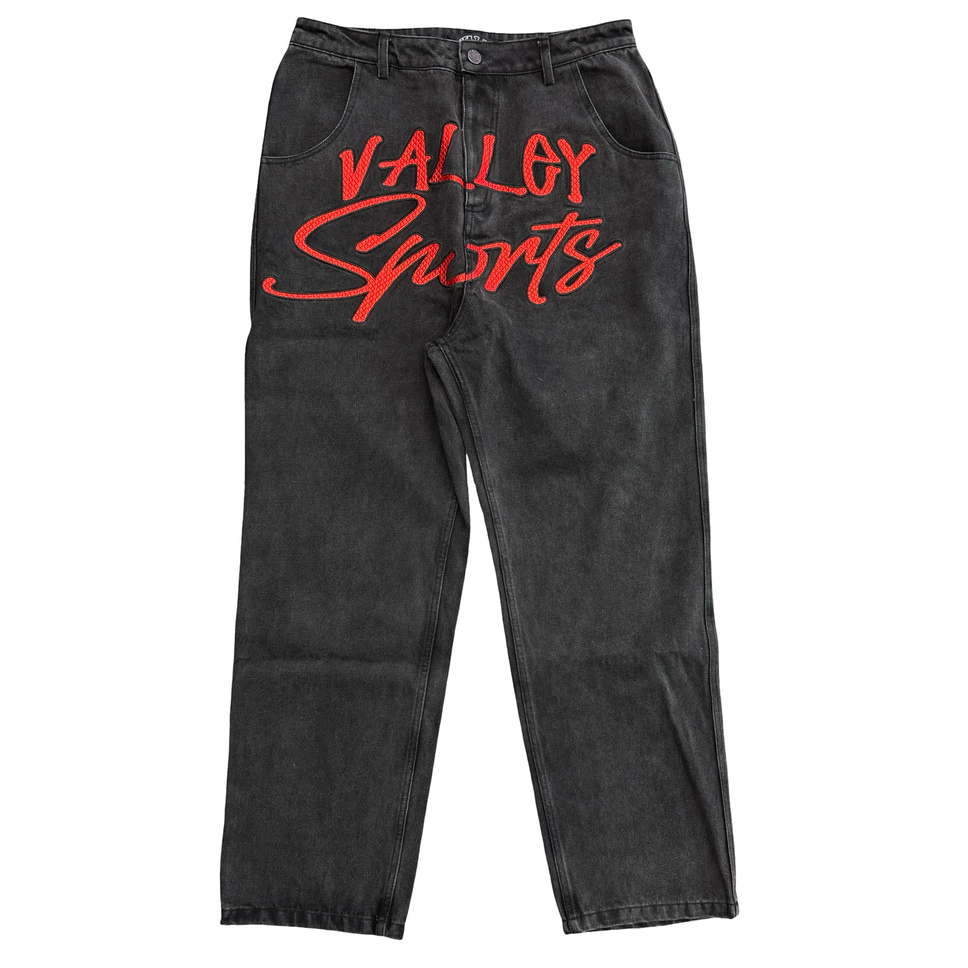 Vale Forever Big Stitch Denim Jeans Black