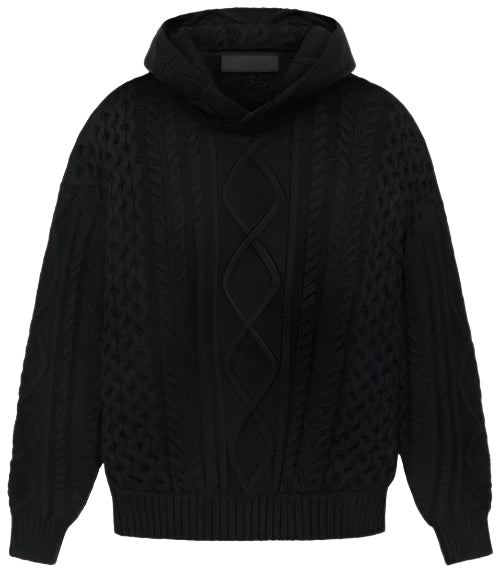 Essentials Fear of God Cable Knit Hoodie