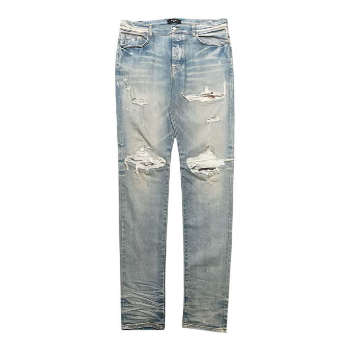 Amiri MX1 Marble Patch Jeans Clay Indigo