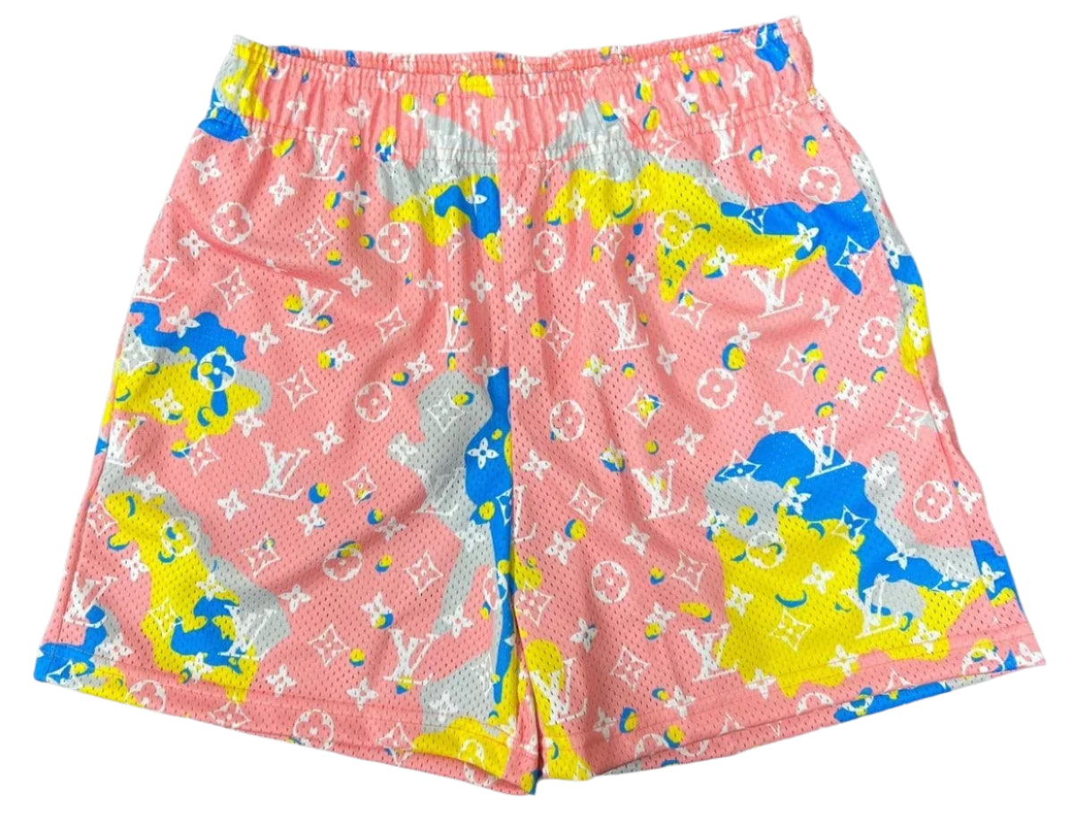 Bravest Studios Mesh Shorts Pink Yellow Blue