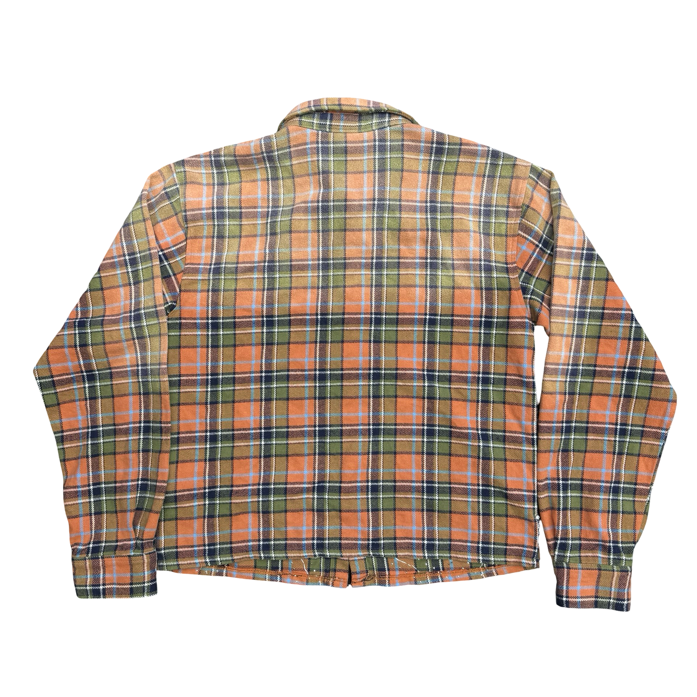 Vale Forever Pumpkin Patch Flannel Shirt Orange Green