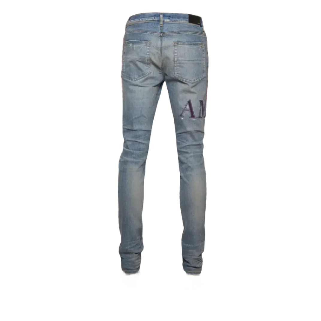 Amiri Serif Logo Jeans Clay Indigo