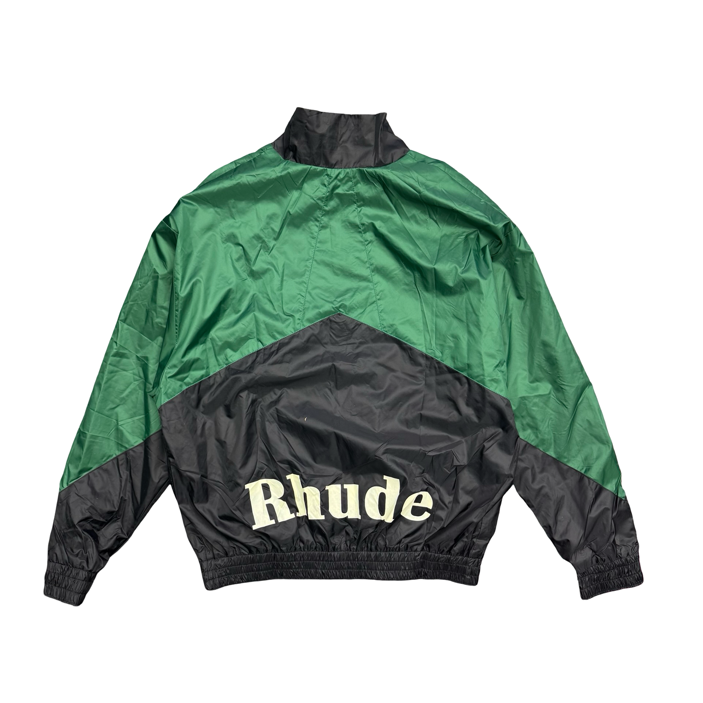 Rhude Logo Windbreaker Black Green