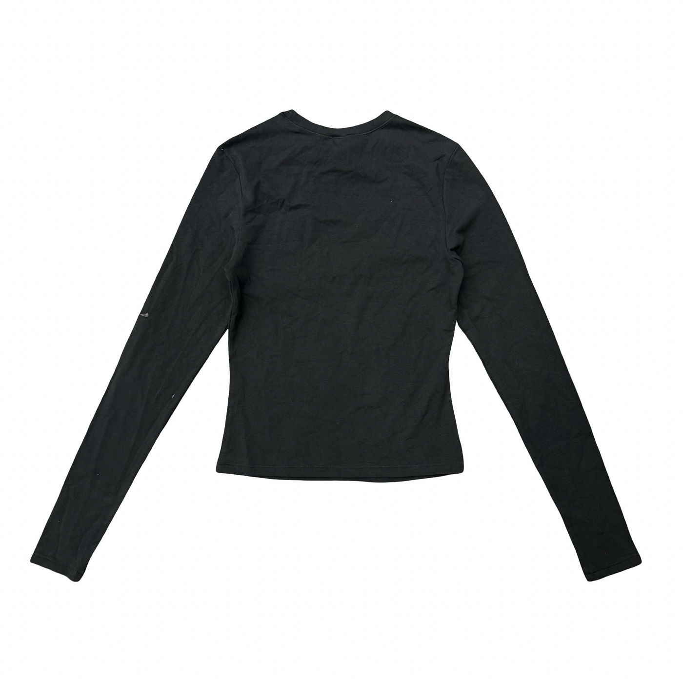 Skims Cotton Jersey Long Sleeve T-Shirt Soot