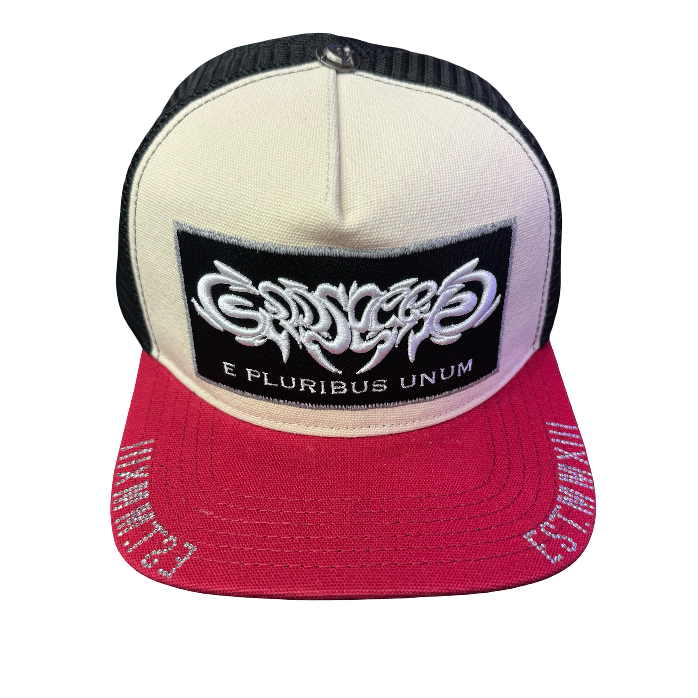 Godspeed E Pluribus Trucker Hat White & Red