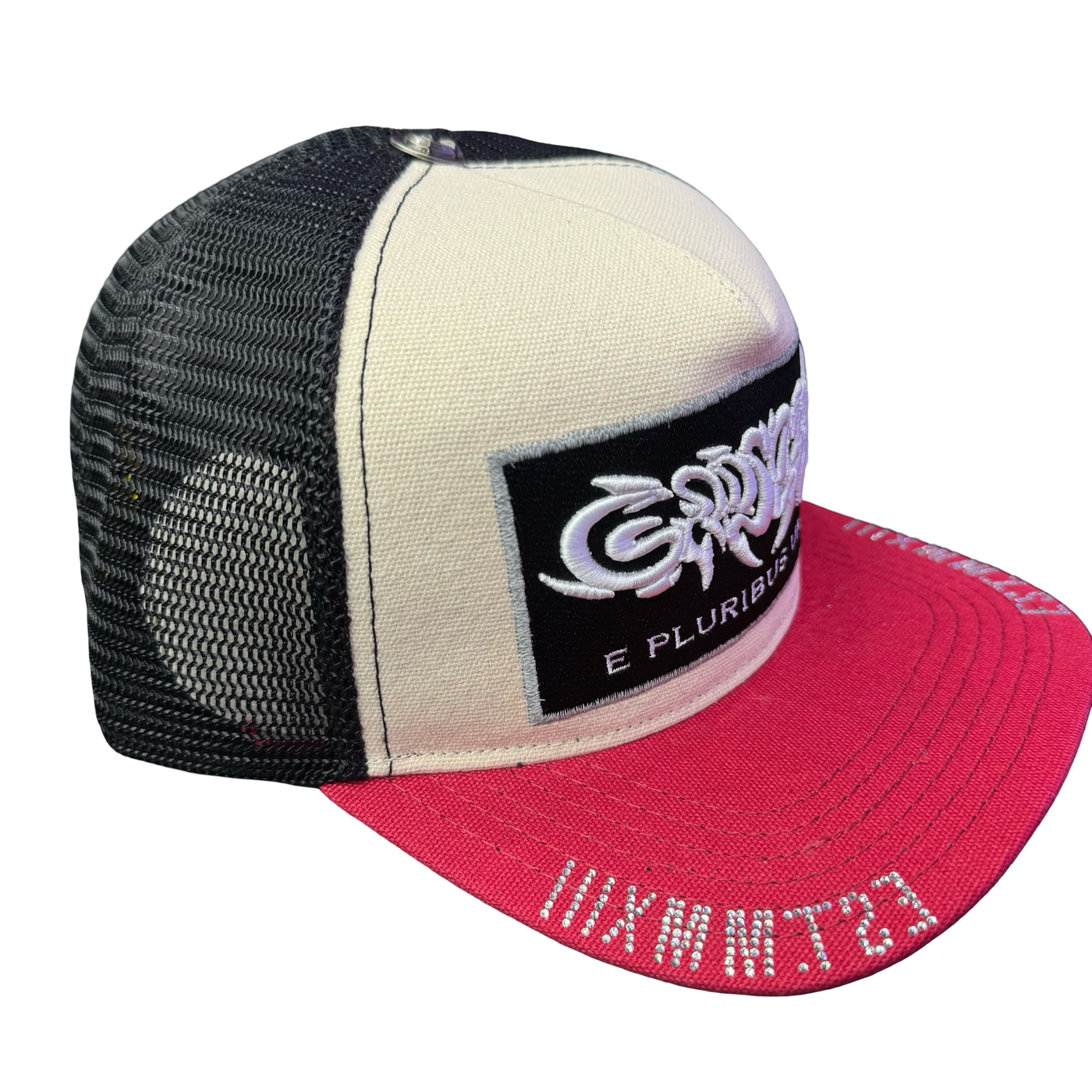Godspeed E Pluribus Trucker Hat White & Red