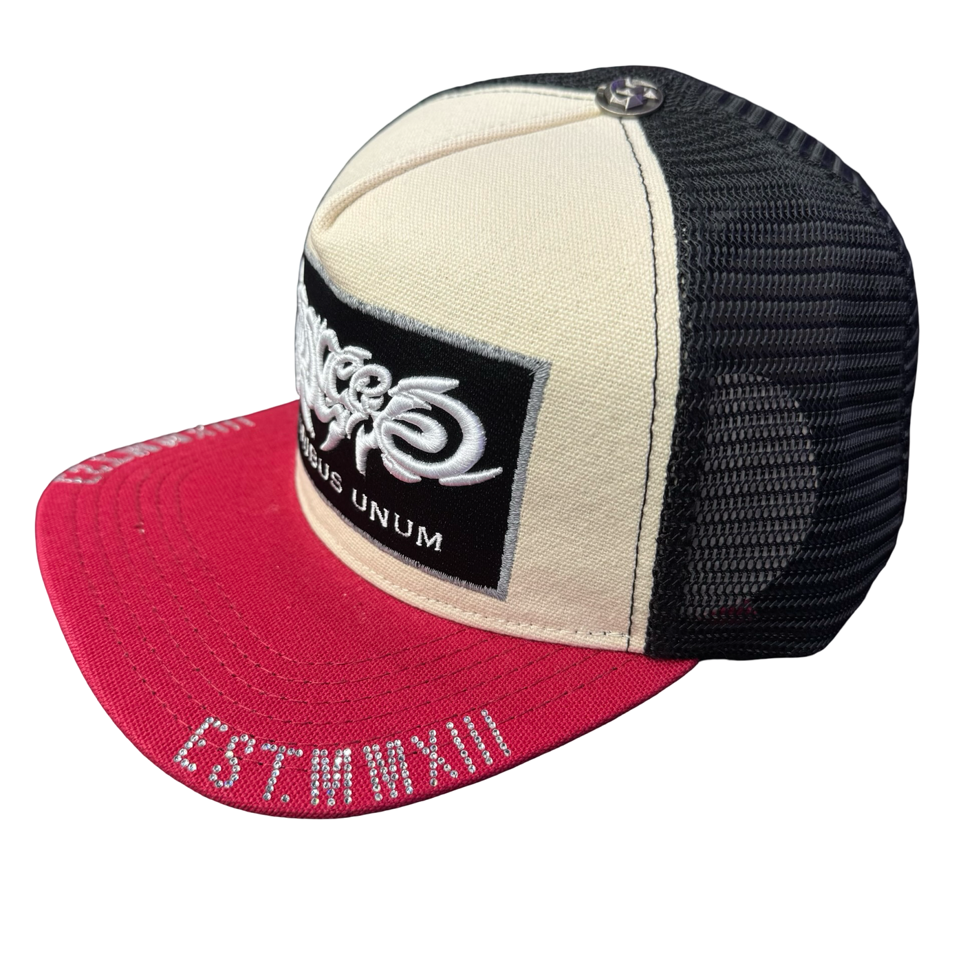 Godspeed E Pluribus Trucker Hat White & Red