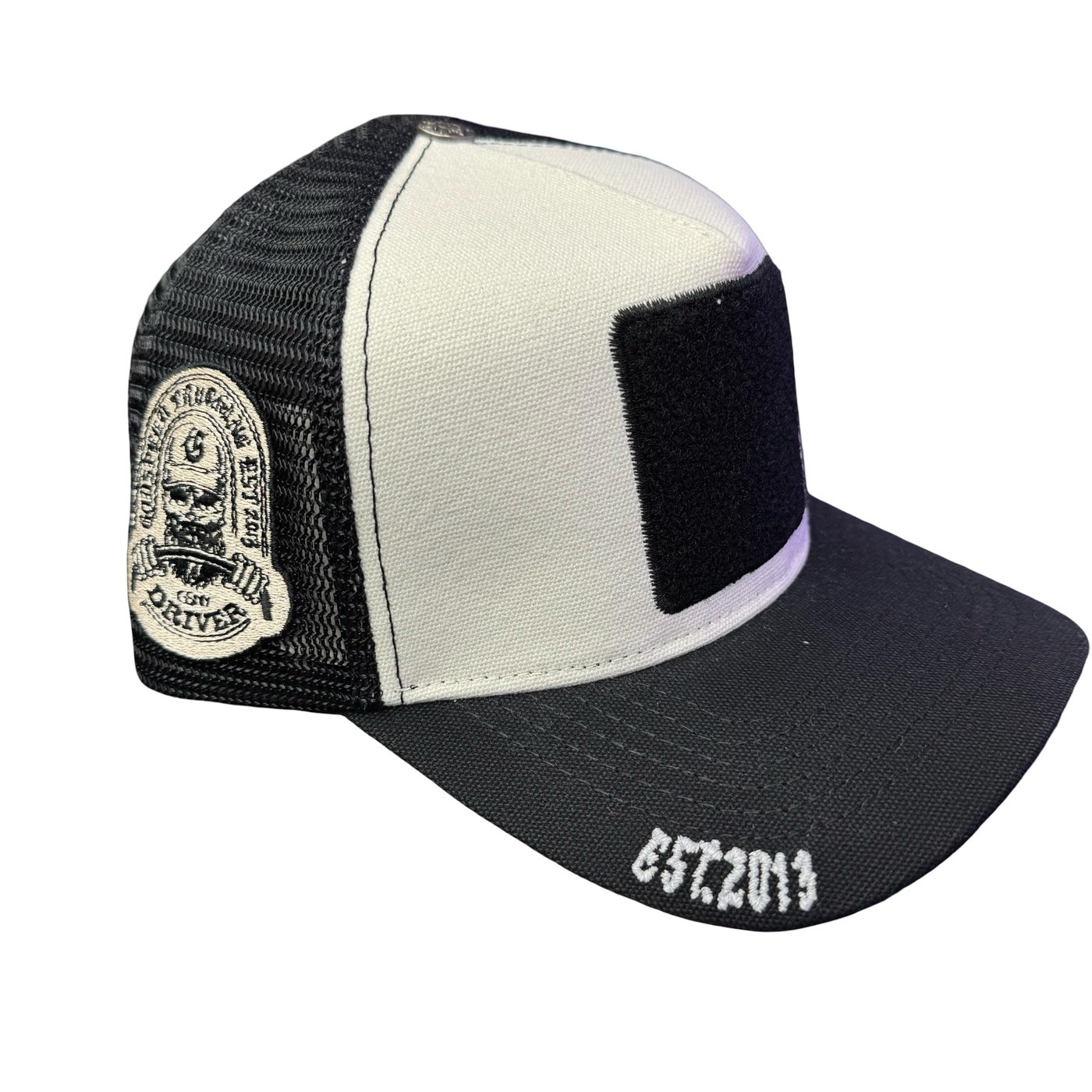 Godspeed Mood II Interchangeable Patches Trucker Hat Black & White