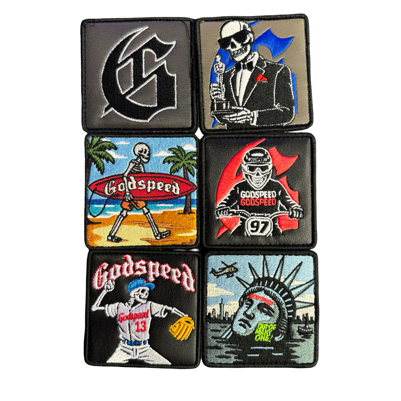 Godspeed Mood II Interchangeable Patches Trucker Hat Black & White