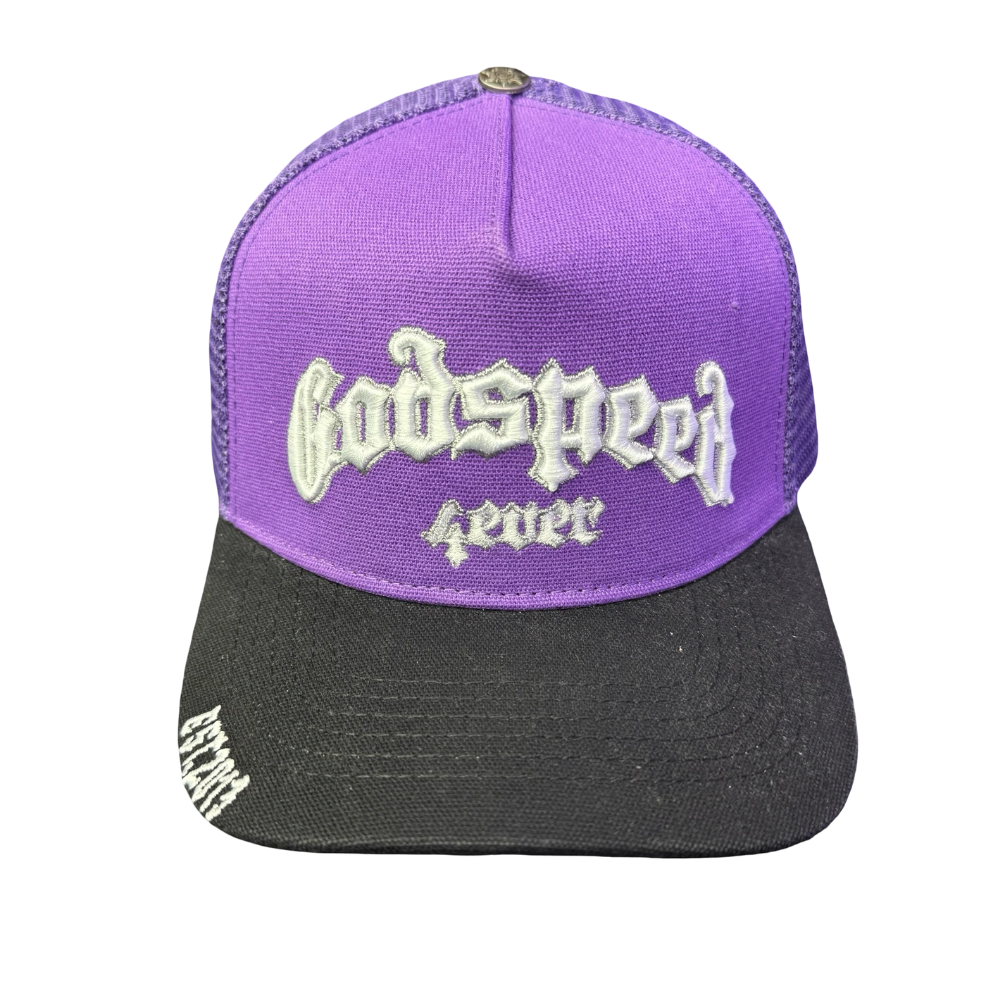Godspeed Forever Trucker Boom Trucker Hat Purple & Black