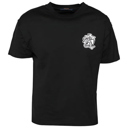 Louis Vuitton Cotton Smoke Printed T-Shirt Black