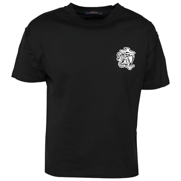 Louis Vuitton Cotton Smoke Printed T-Shirt Black