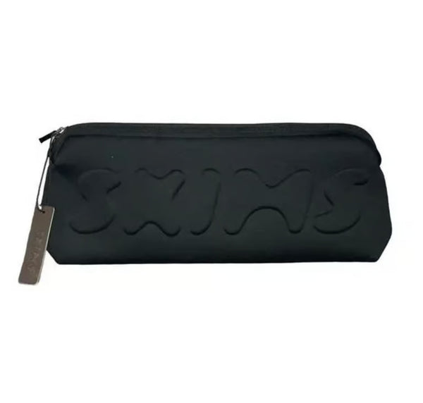 SKIMS Neoprene Zip Clutch Bag Black