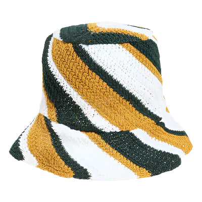 Marni Organic Cotton Geometric Crochet Gauge 5 Hat Turquoise