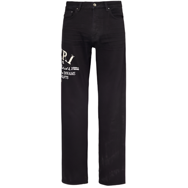 Amiri Arts District Logo Applique Jeans