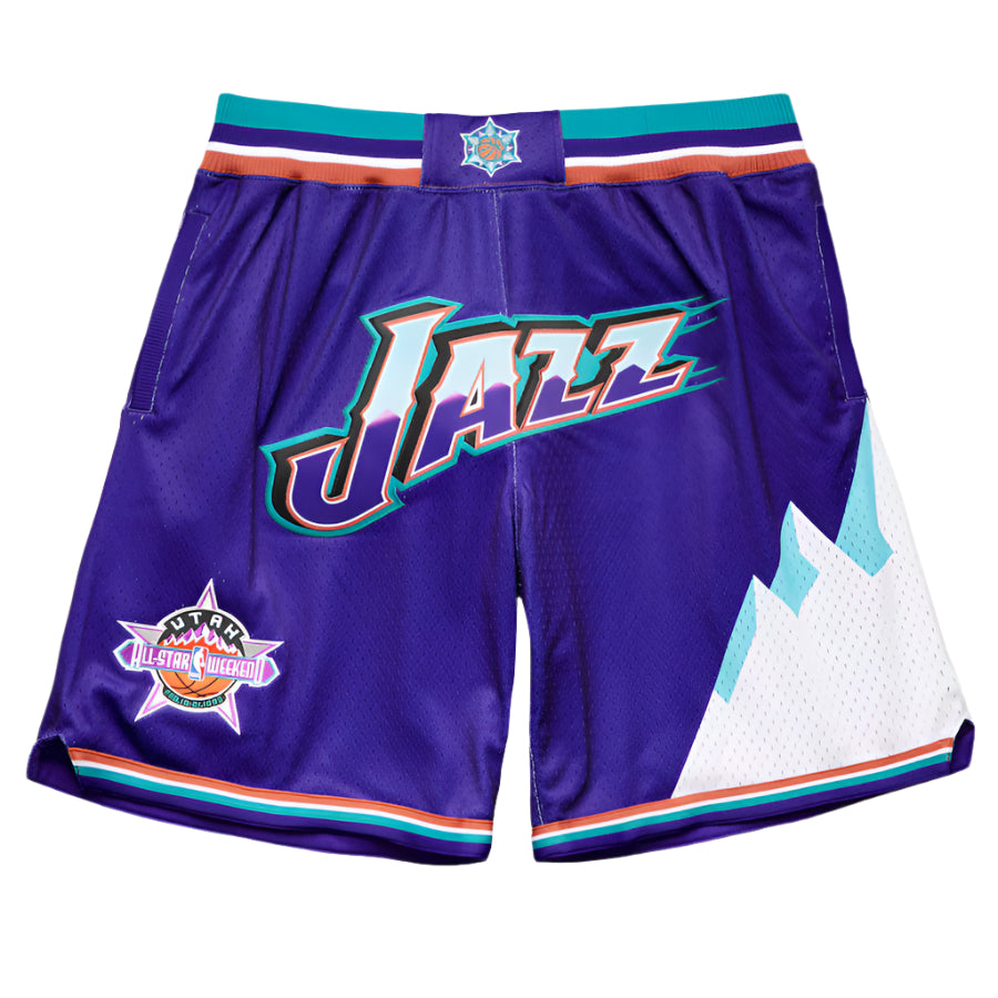 NBA Just Don Hardwood Classics 1997 90s Purple Utah Shorts