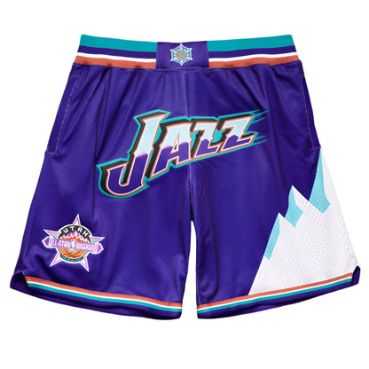 NBA Just Don Hardwood Classics 1997 90s Purple Utah Shorts