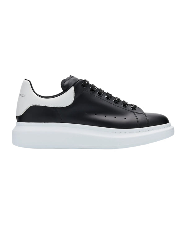 Alexander McQueen Larry Leather Oversized Low-Top Black White