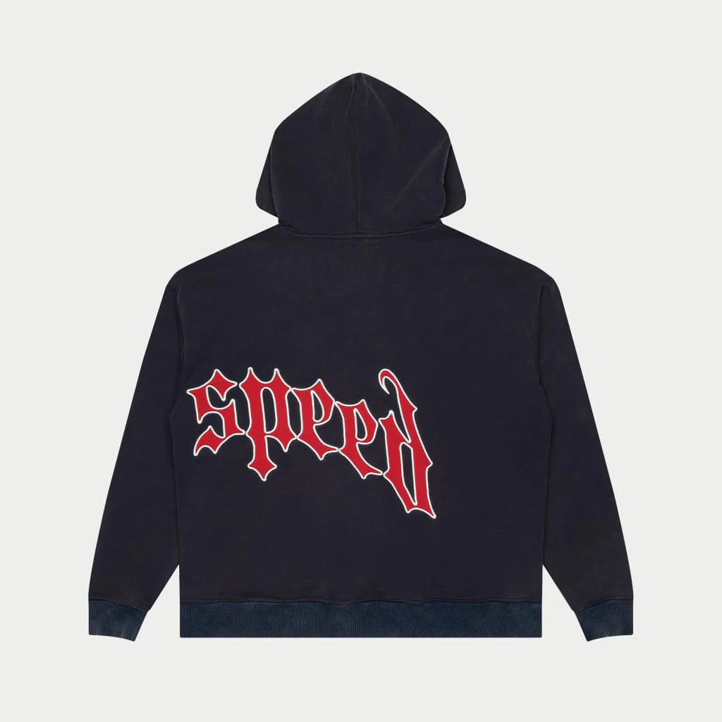 Godspeed OG Logo V2 Navy & Red Hoodie