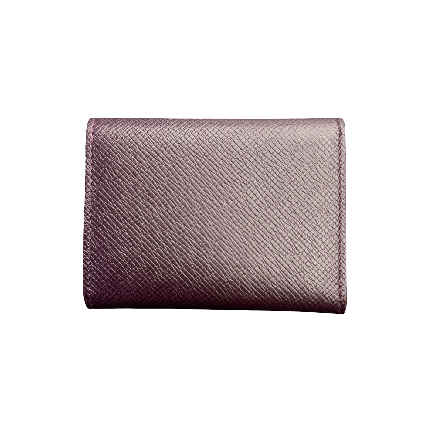 LV Taiga Leather Envelope Business Card Holder Rusty Mahogany