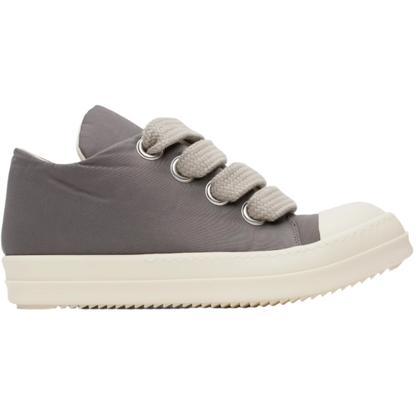 Rick Owens DRKSHDW Gray Hollywood Jumbo Lace Puffer Low Sneakers