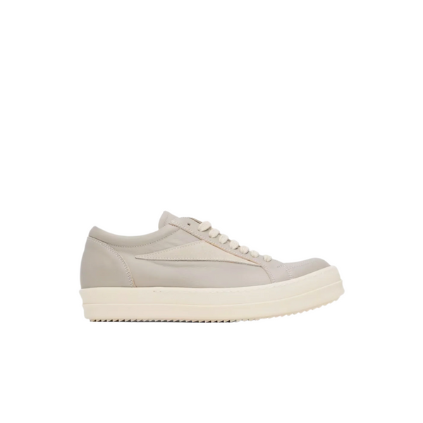 Rick Owens Hollywood Vintage Low Leather Sneakers Pearl / Milk