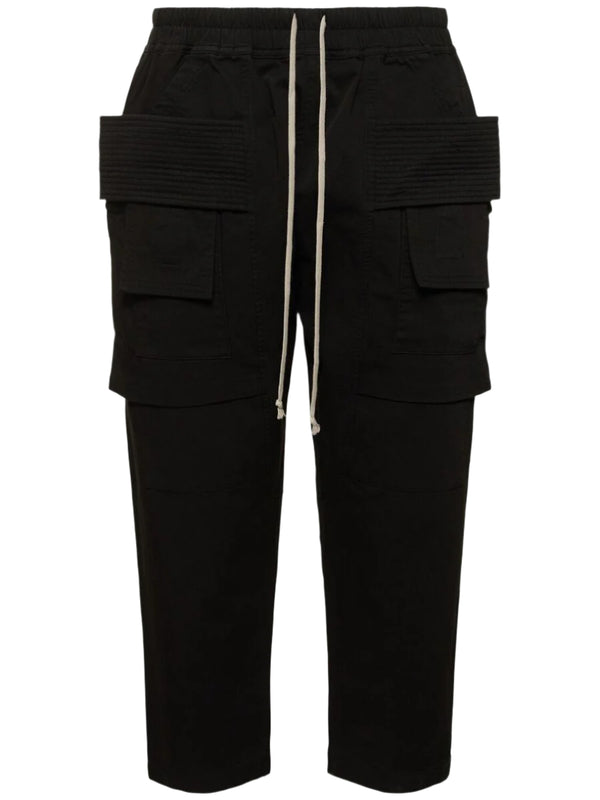 Rick Owens Creatch Cargo Cropped Drawstring Pants