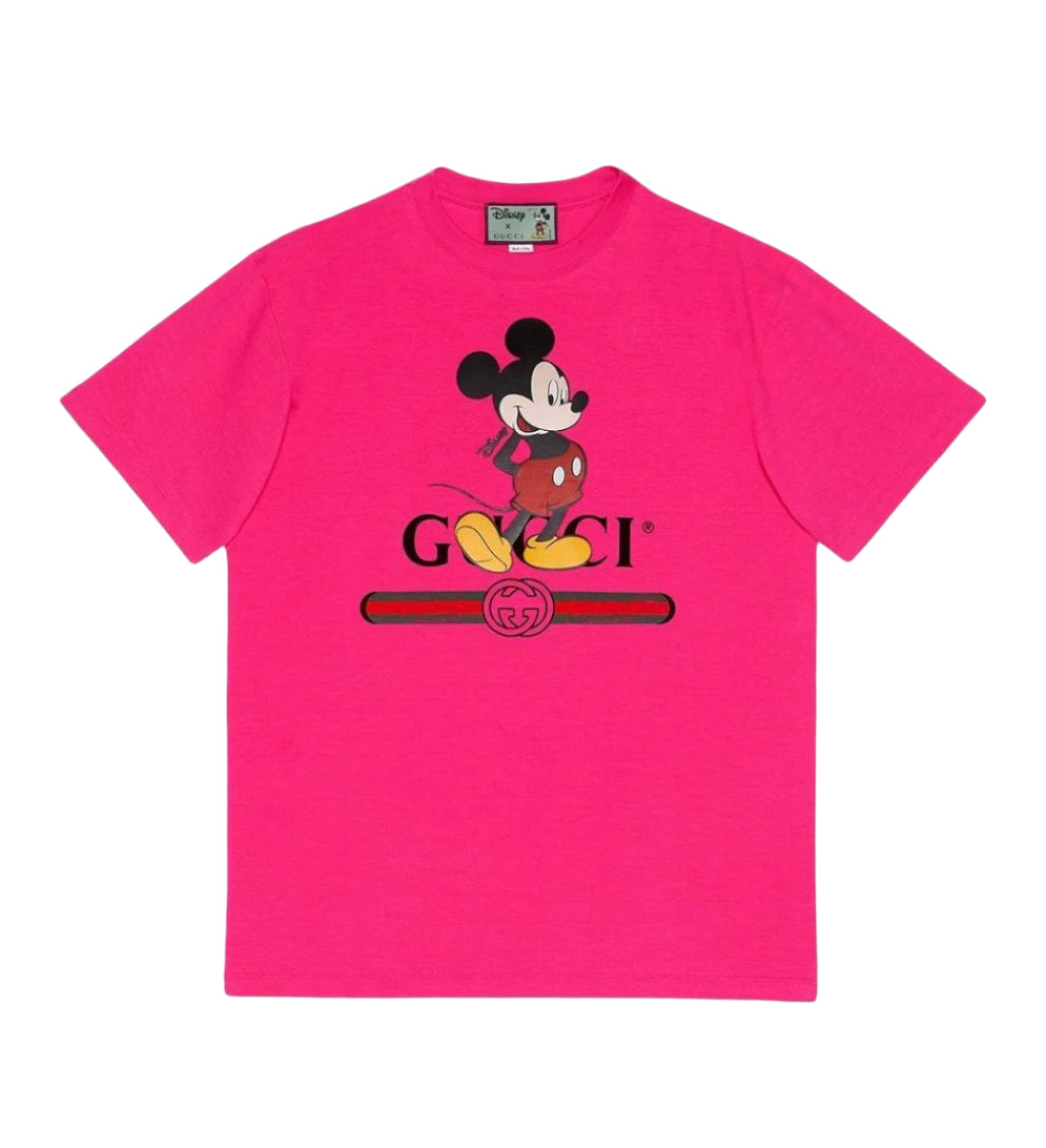 Gucci x Disney Mickey Mouse T-Shirt Pink
