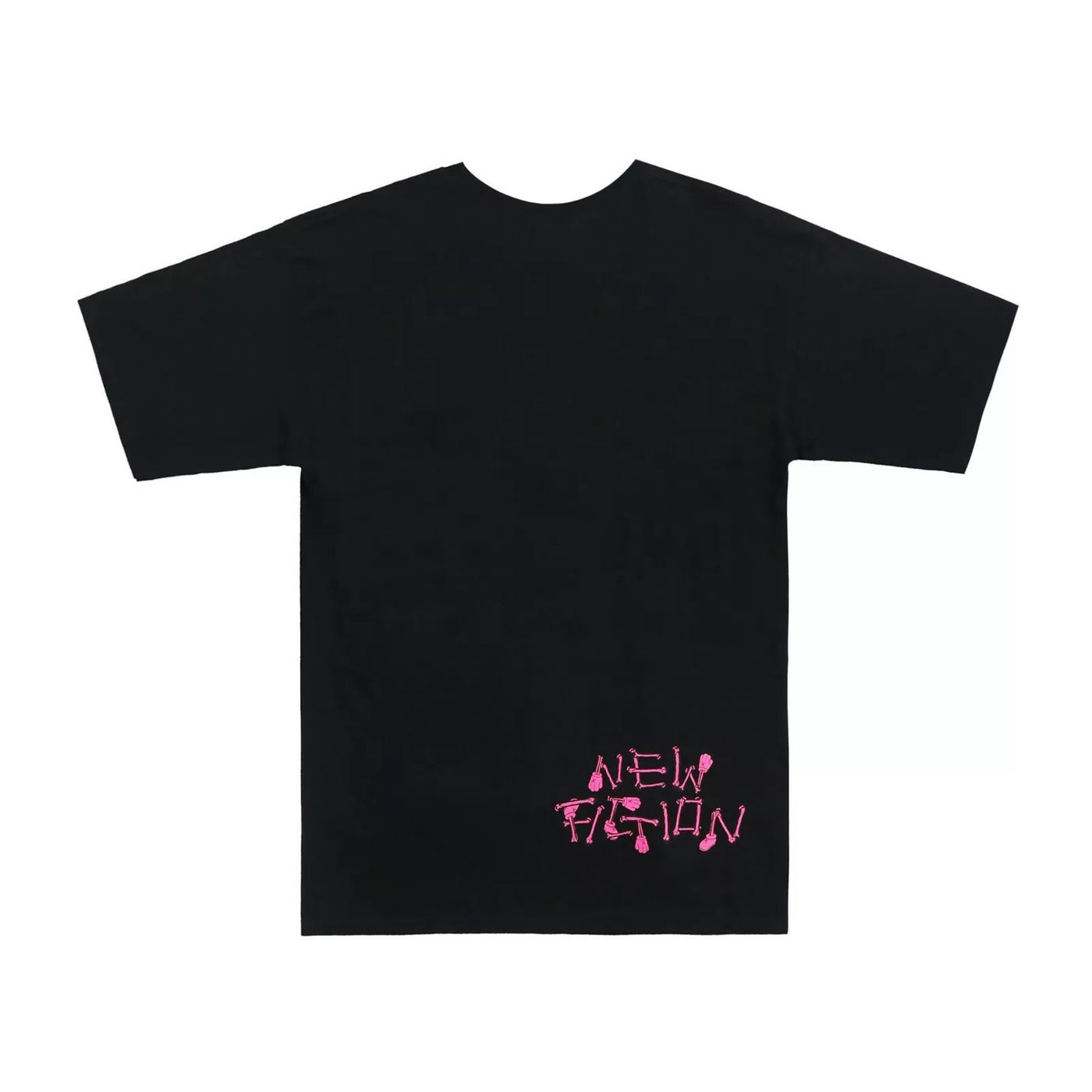 Kaws Skeleton New Fiction Pink T-Shirt