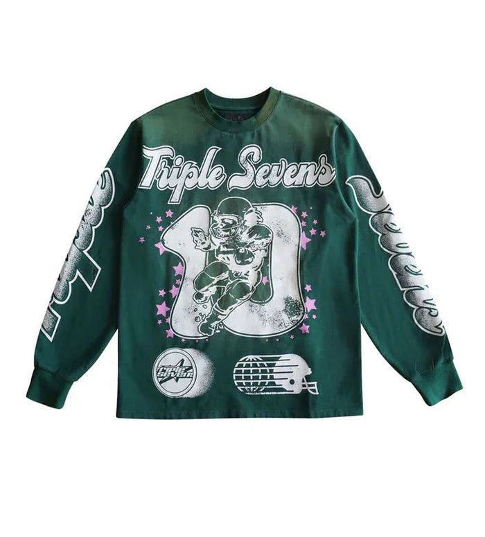 Triple Sevens All Star Long Sleeve Tee Green