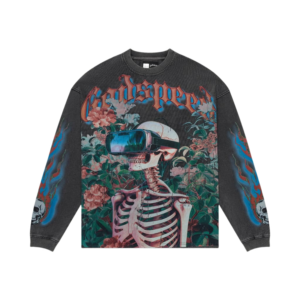 Godspeed Vision Flowers Gray L/S Thermal